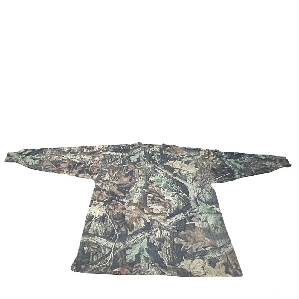 Vintage 90s Ranger 2XL RealTree Advantage Timber Camo Henley USA - Picture 4 of 12